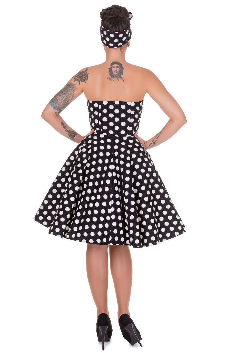 Melissa Retro Black Polka Dot Dress