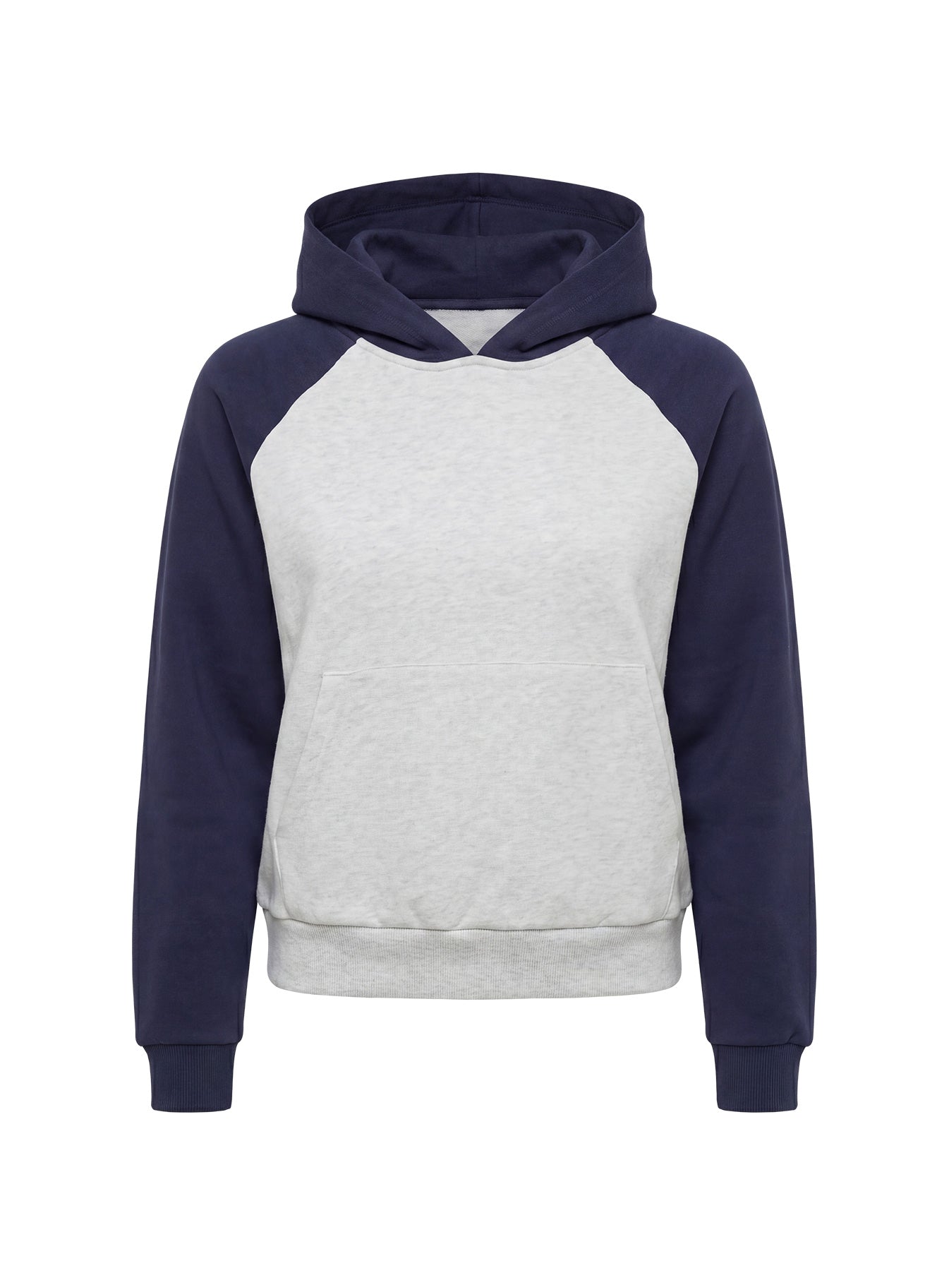 Trooper Contrast Hoodie Navy / Grey