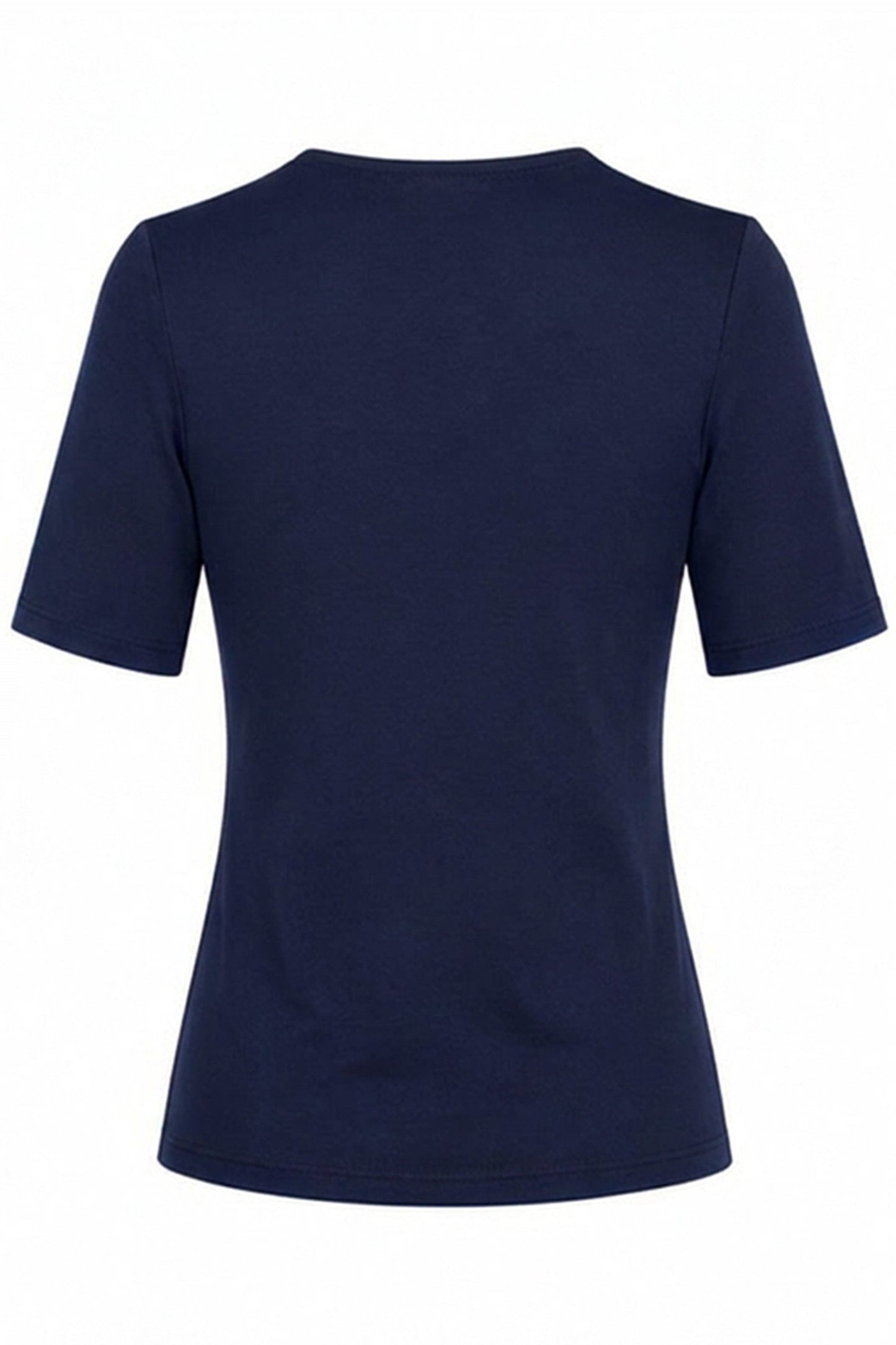 Anne Navy Blue Elbow-Sleeve Top