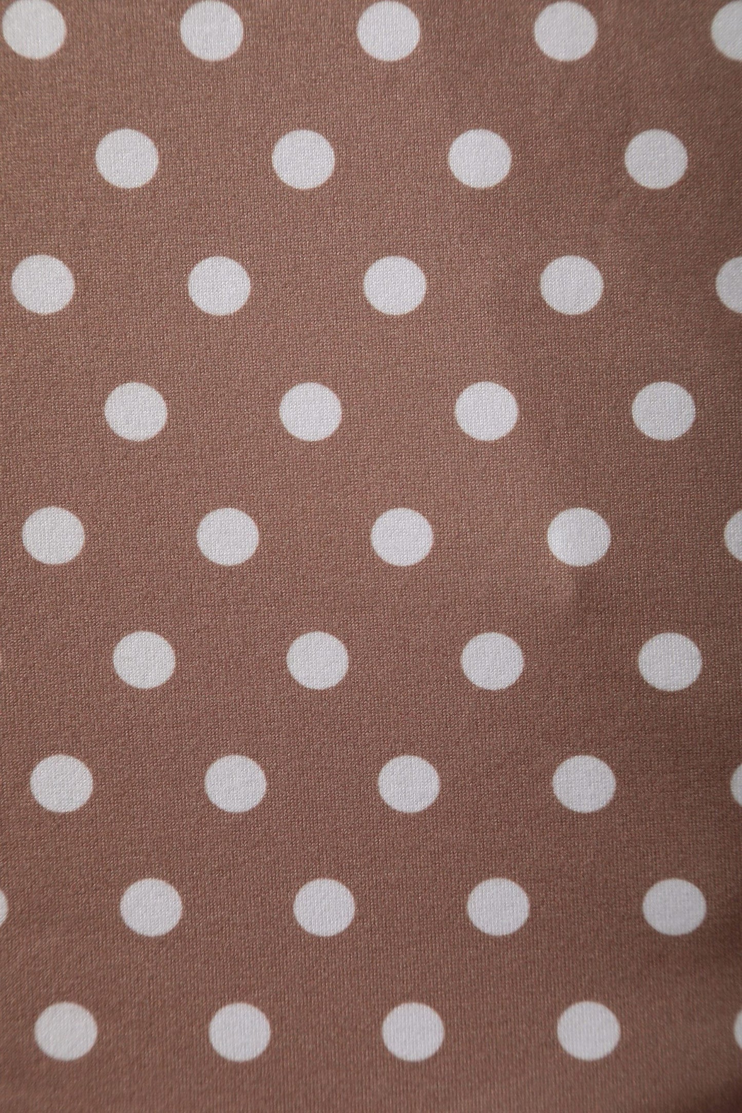Julia 50s Style Brown & White Polka Dot Dress