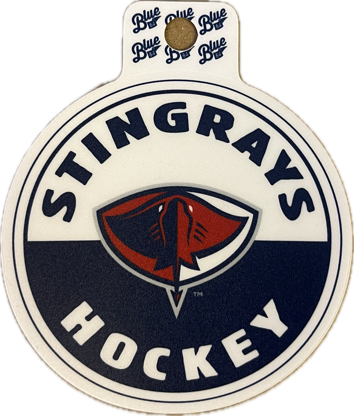 Blue 84 Navy and. White Stingrays Sticker