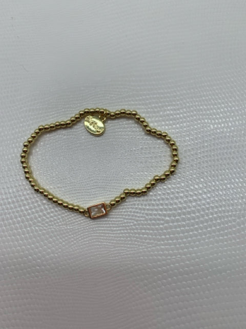 BRACELET 14KT GOLD APRIL BIRTHSTONE