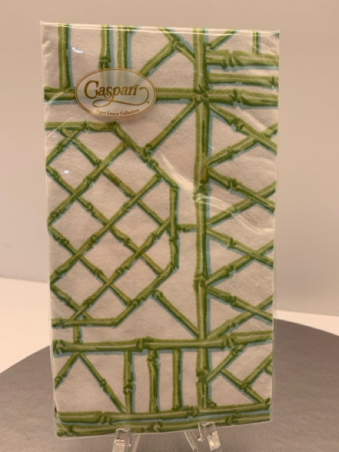 GUEST TOWEL BAMBOO SCREEN MOSS GREEN