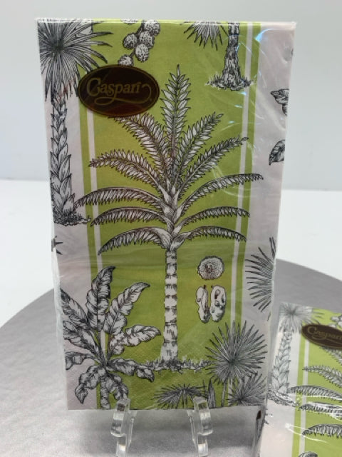GUEST TOWEL SOUTHERN PALMS GREEN/WHITE