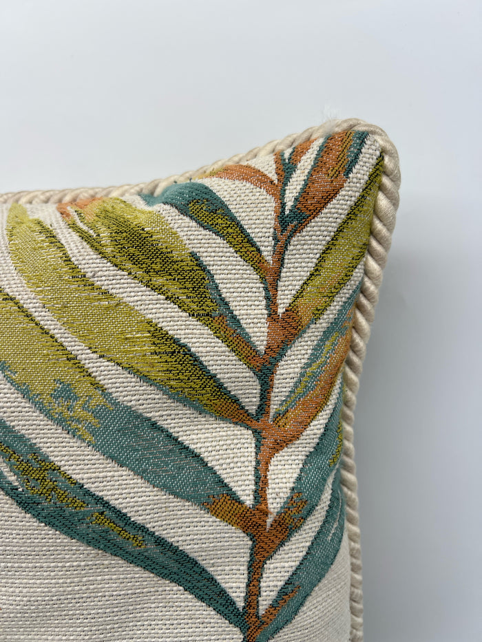 PILLOW MULTI-COLOR PALM DESIGN