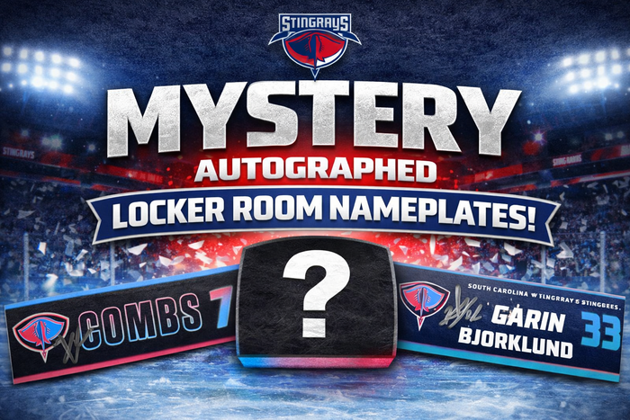 Stingrays Mystery Autographed Locker Room Nameplates