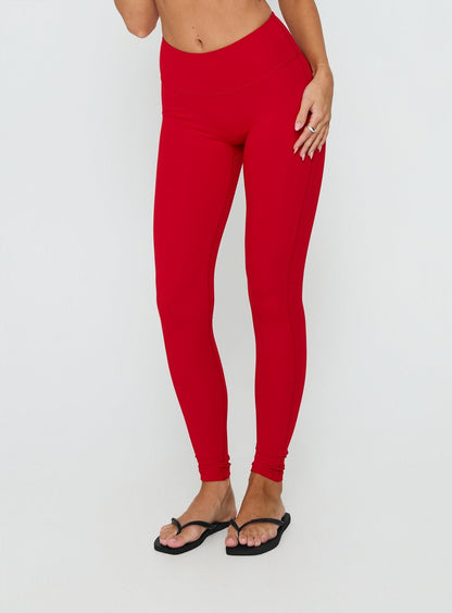Peak Performance Active Leggings Red