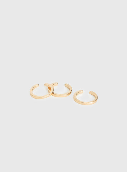 Lunaris Toe Ring Pack Gold