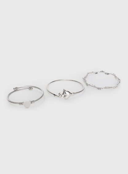 In The Moonlight Bracelet Pack Silver