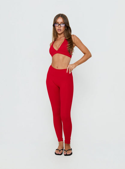 Peak Performance Active Leggings Red