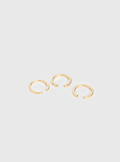 Lunaris Toe Ring Pack Gold