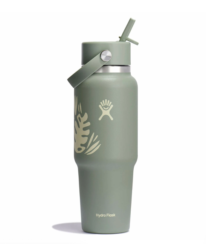 32 oz Wide Flex Straw Travel Bottle