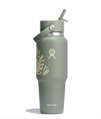 32 oz Wide Flex Straw Travel Bottle