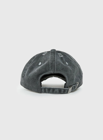 Night Shift Distressed Stud Cap Black