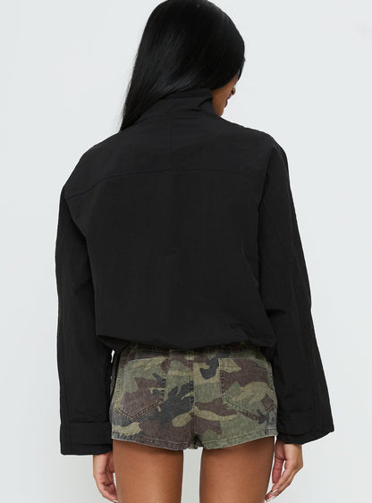 Shoreline Windbreaker Jacket Noir