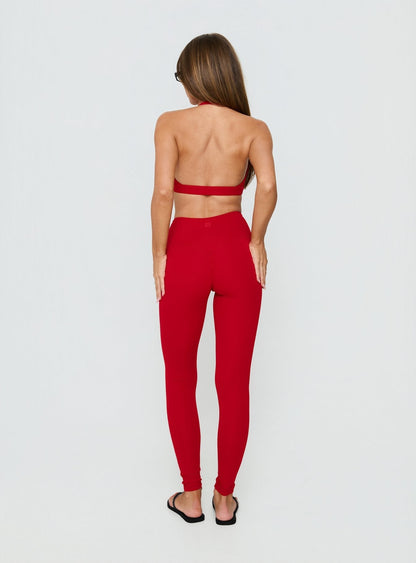 Peak Performance Active Leggings Red