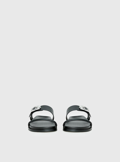 Worth It Buckle Detail Sandals Black