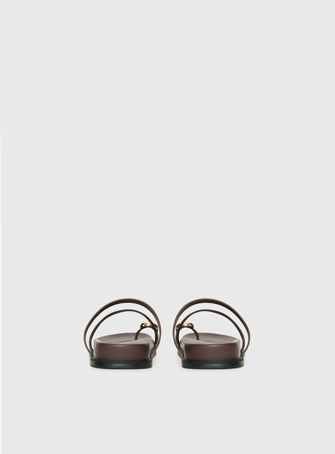 Therapy Alba Hardware Detail Sandals Chocolate