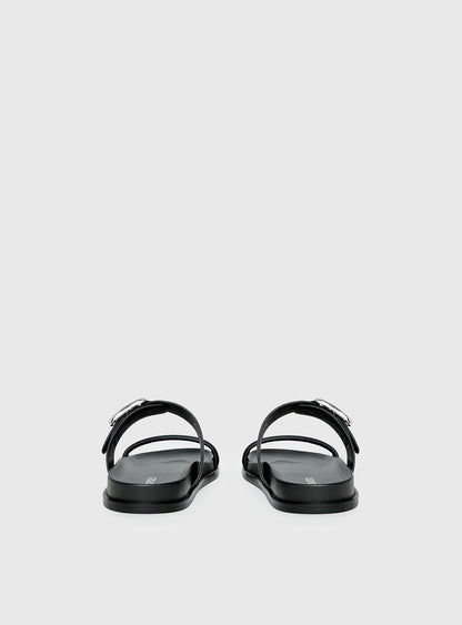 Worth It Buckle Detail Sandals Black