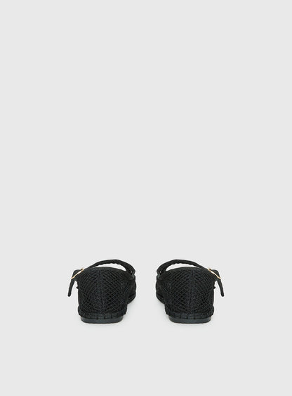 Therapy Alicante Mesh Ballet Flats Black