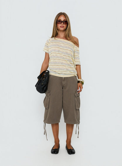 Icon Baby Off Shoulder Top Stripe