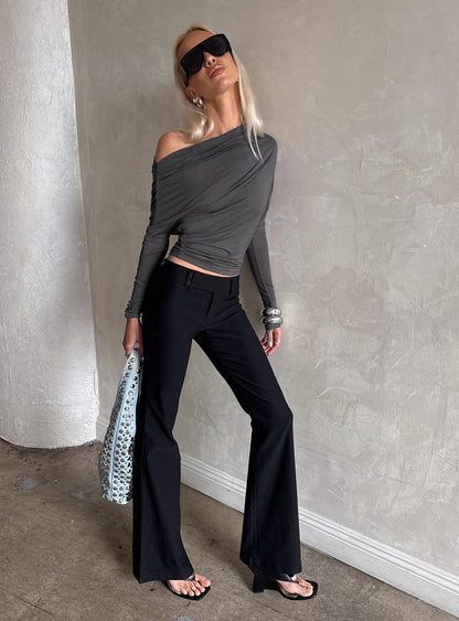 Kinkirk Flared Pants Black Tall