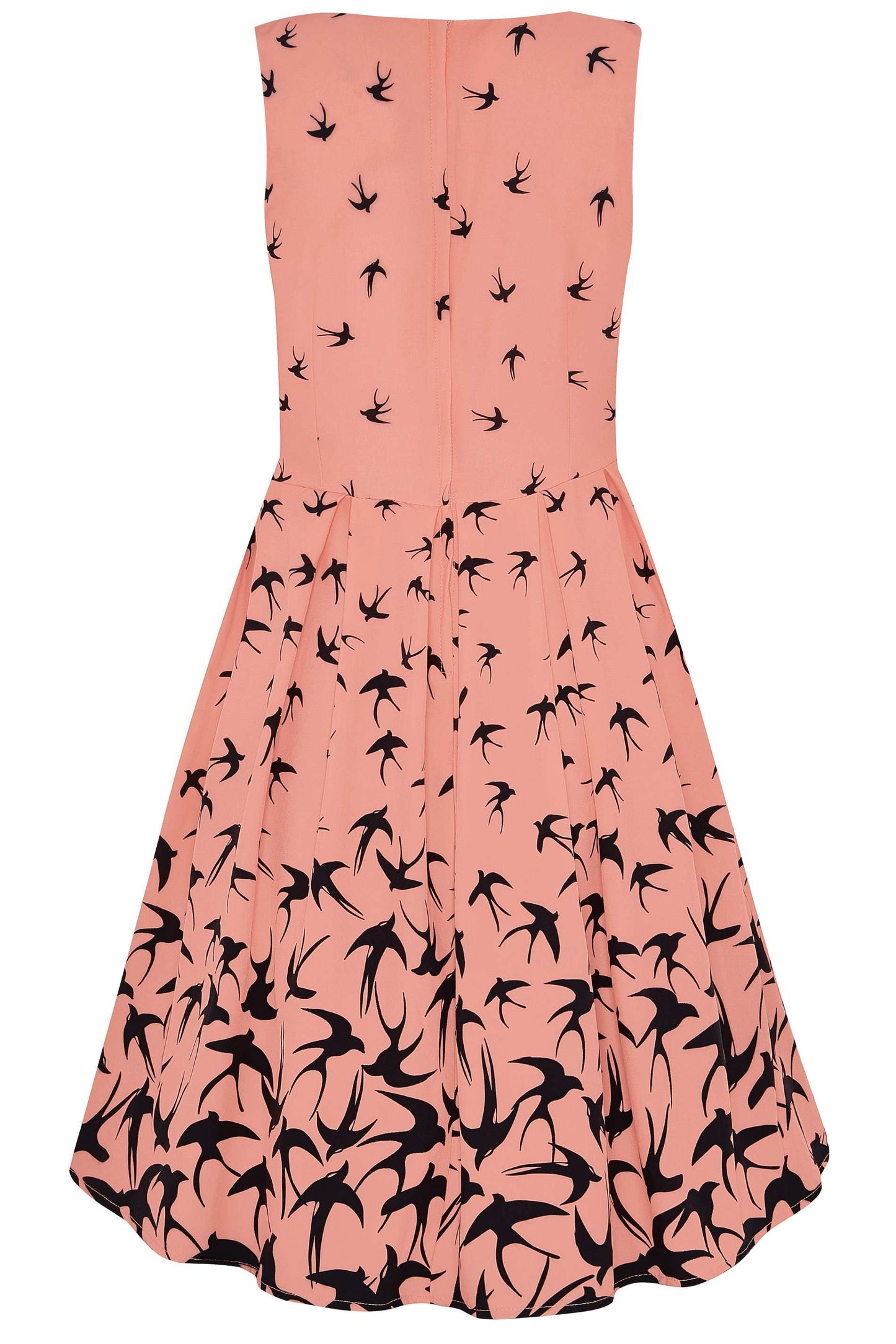 Annie Swing Dress in Pink & Black Raising Swallow Birds