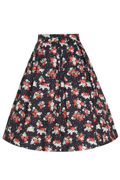 Carolyn Rockabilly Strawberry A-line Skirt