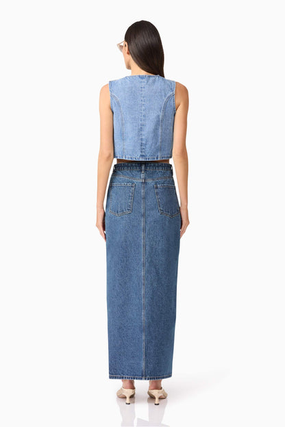 CURAAE Adalynn Denim Vest