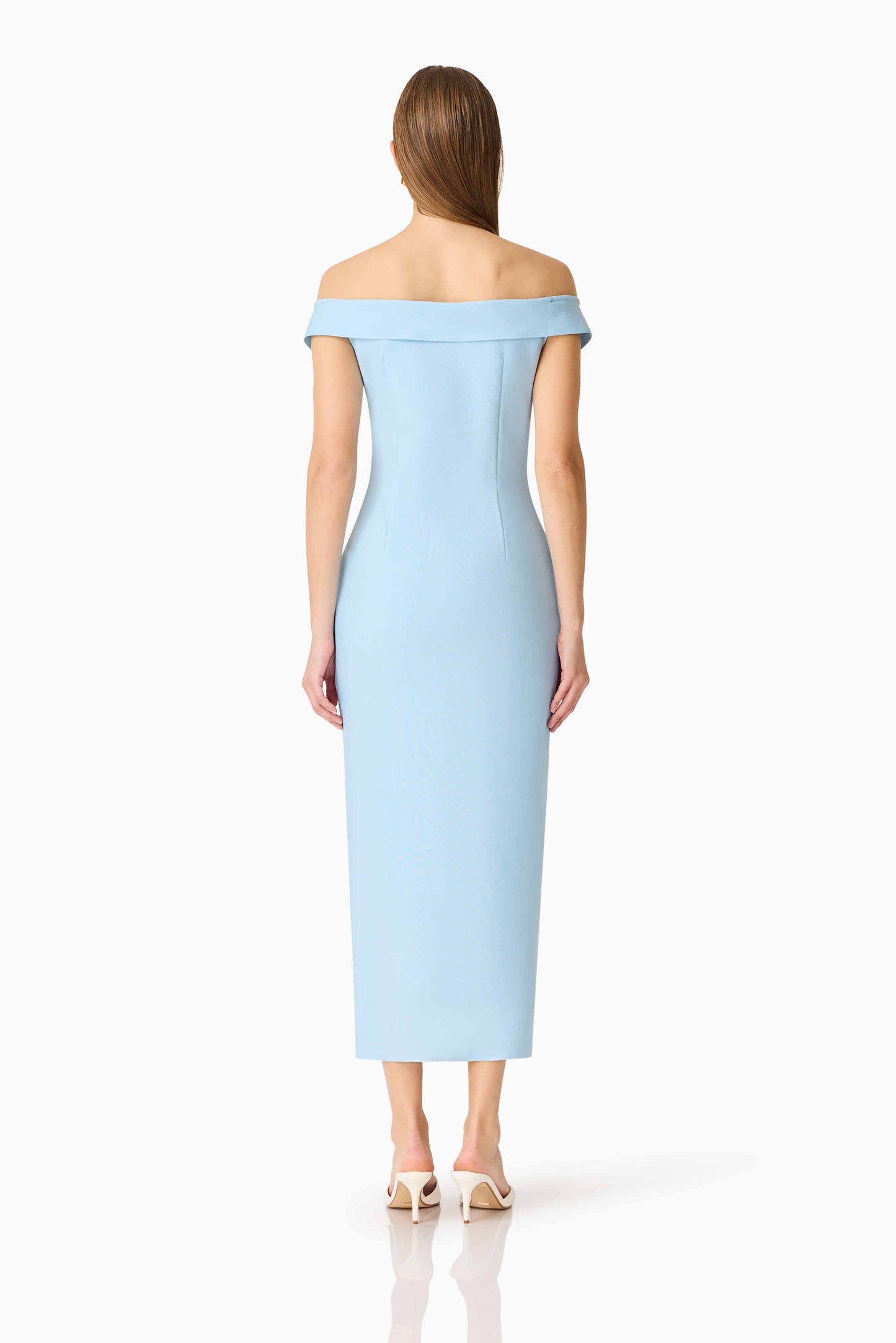 CURAAE Sacha Maxi Dress in Baby Blue