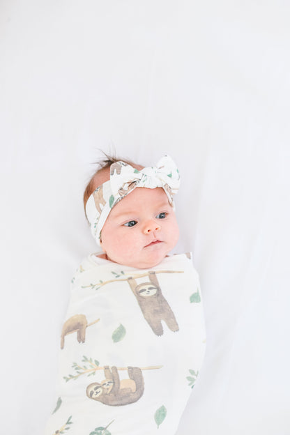 Knit Headband Bow - Noah