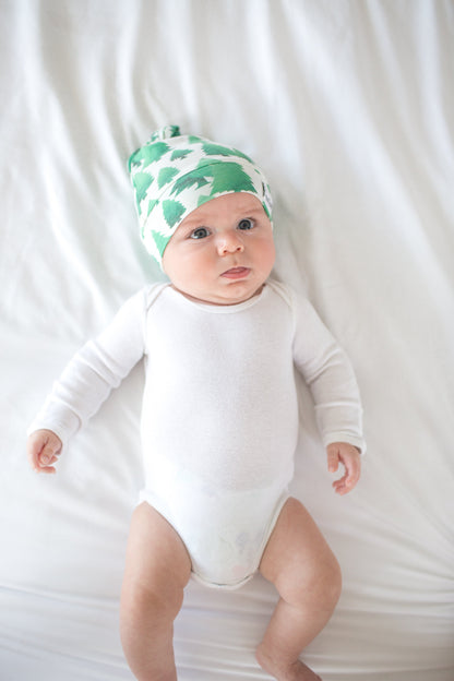 Top Knot Hat - Forest