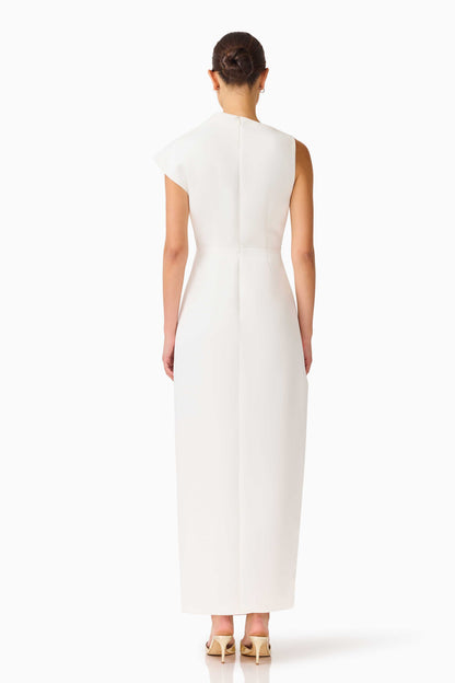 Coralie Maxi Gown in Pearl White