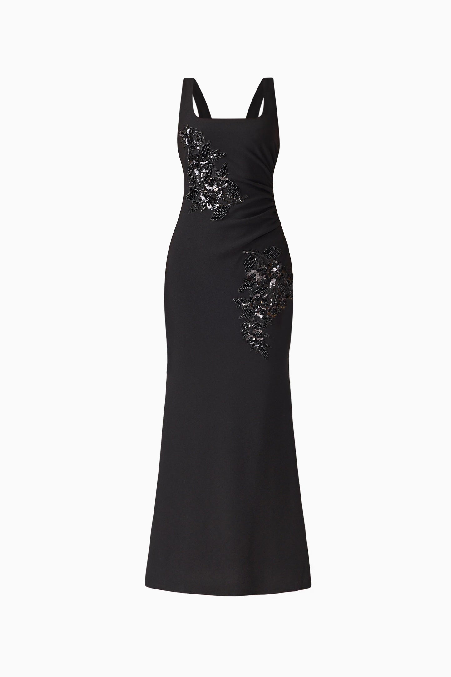 Odelia Beaded Maxi Dress in Black