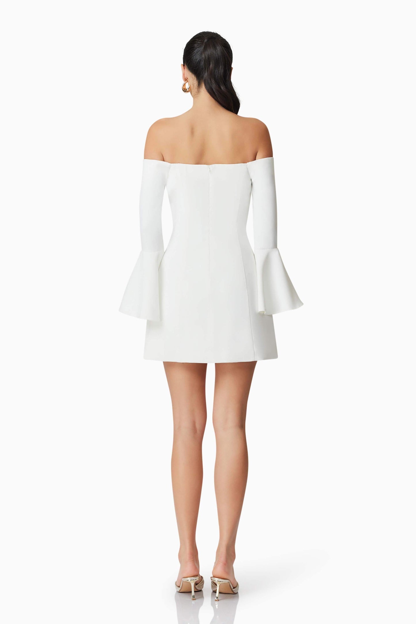 Hazelle Strapless Mini Dress in White