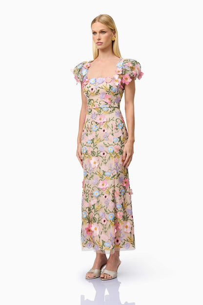 Nydia 3D Maxi Dress