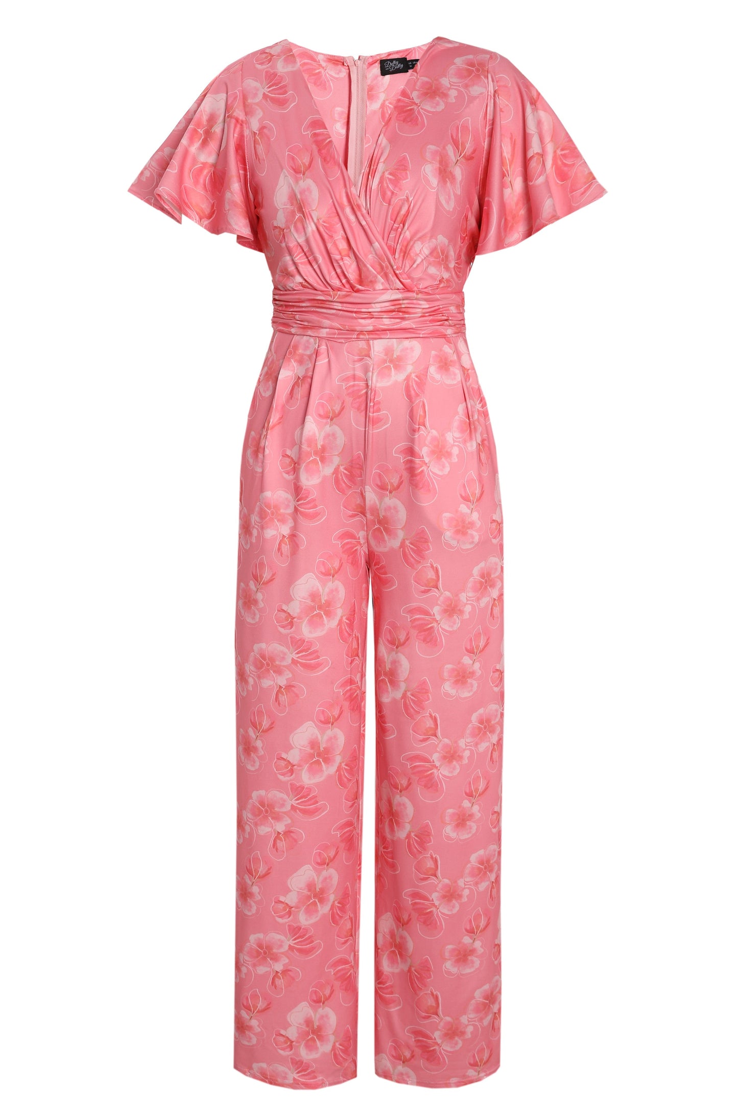 Esther Pink Floral Jumpsuit