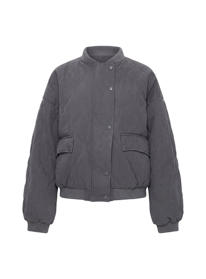 Stick Season Quilted Jacket Grey