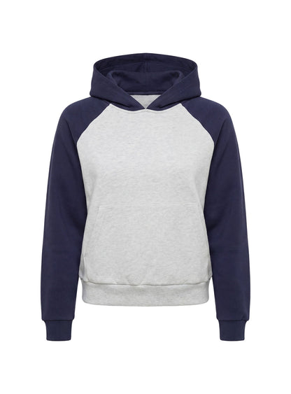 Trooper Contrast Hoodie Navy / Grey