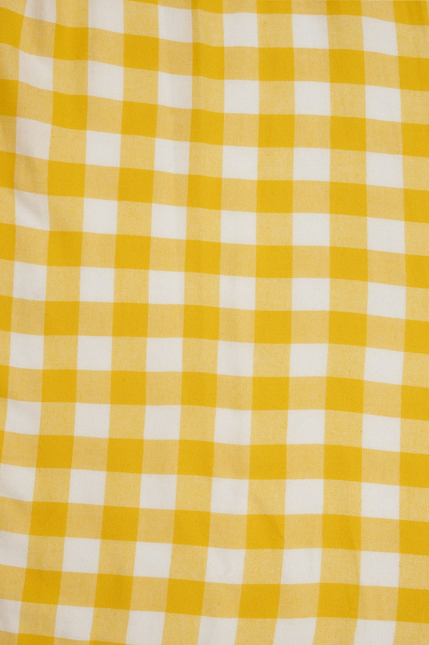 Lily Off Shoulder Yellow Gingham Dress