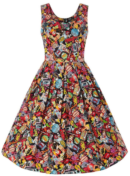Amanda Pop Art Swing Dress