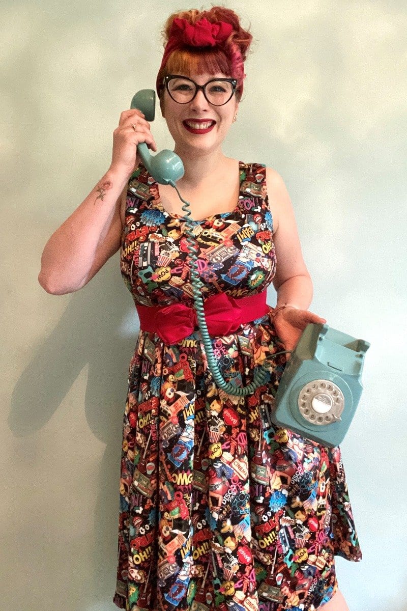 Amanda Pop Art Swing Dress