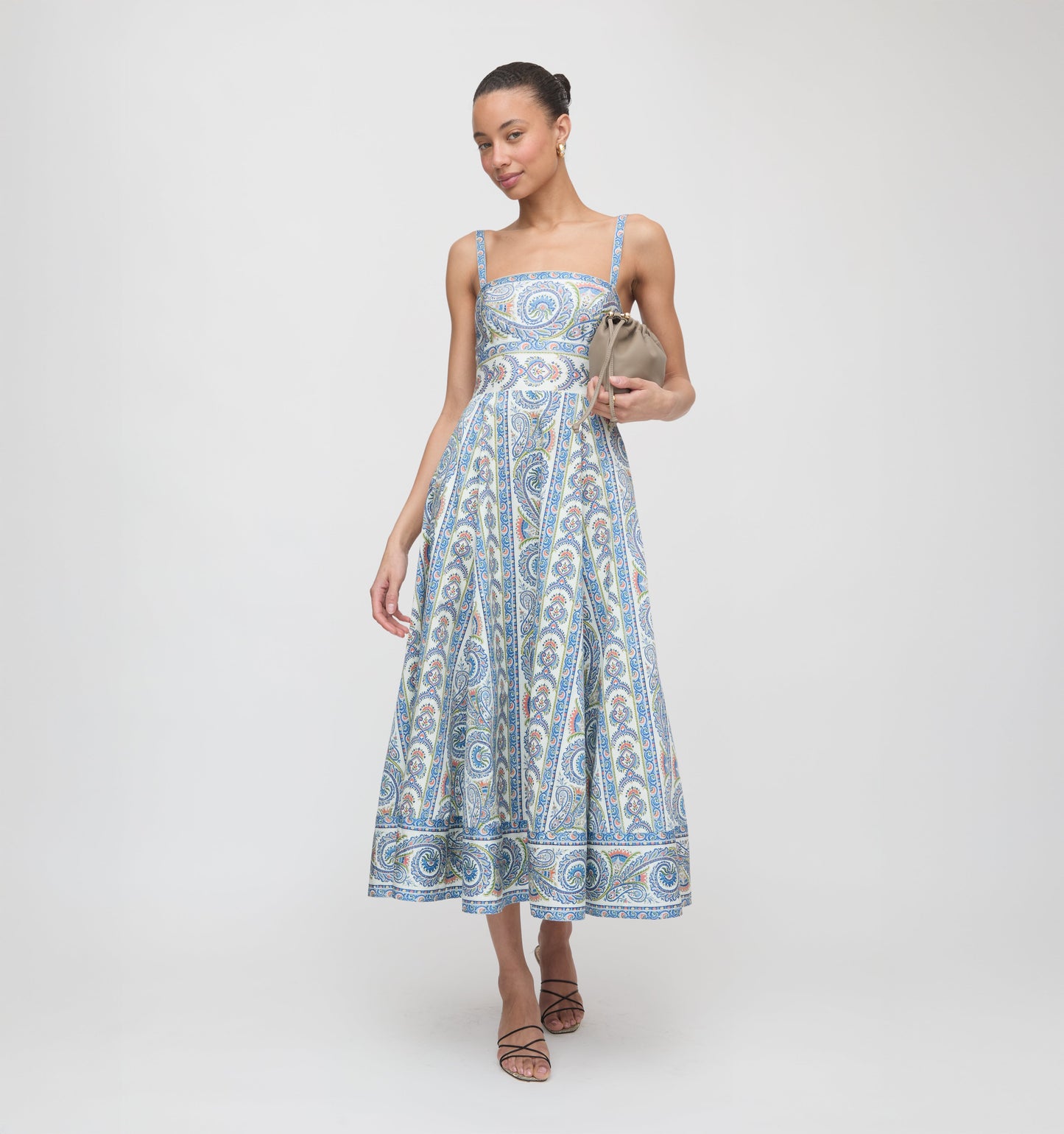 The Margot Dress - Blue Corsica Paisley