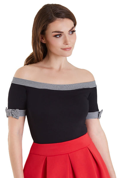 Layla Off Shoulder Black Top