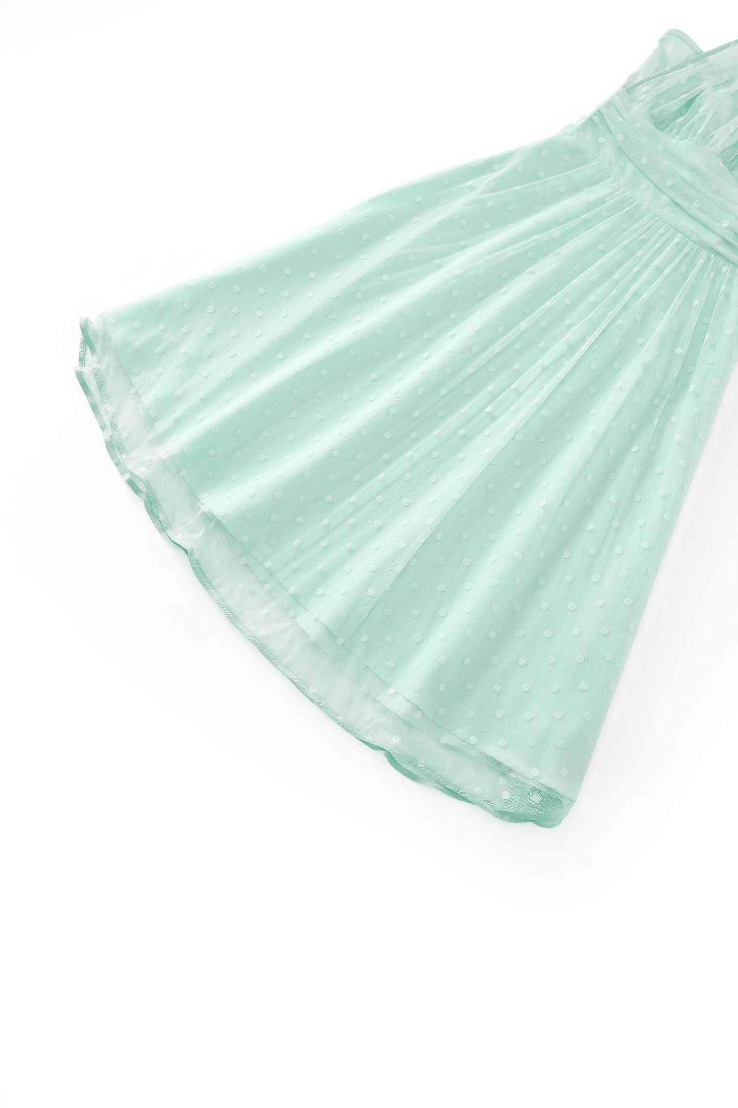 Dorothea Light Green Halter Dress
