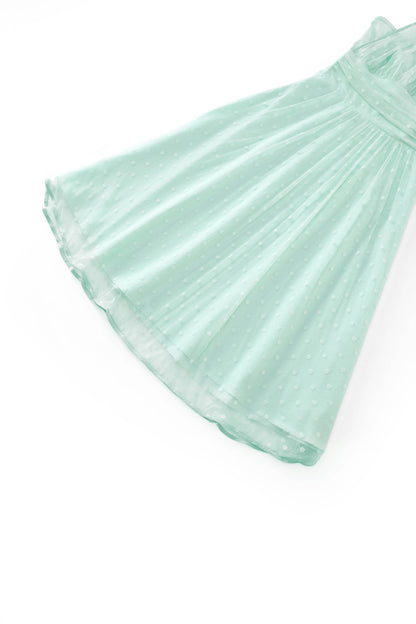 Dorothea Light Green Halter Dress