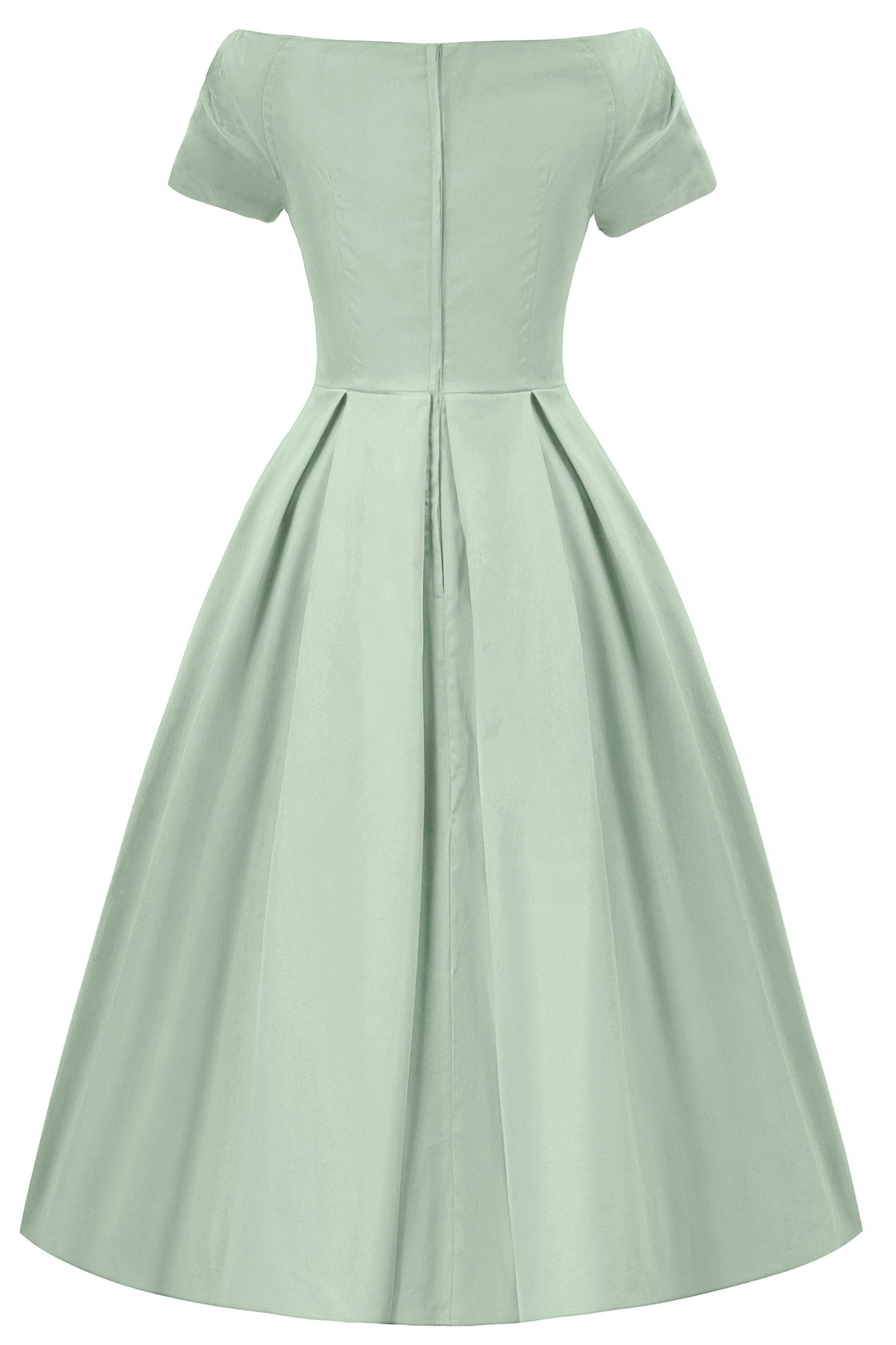 Lily Light Green Off Shoulder Dress