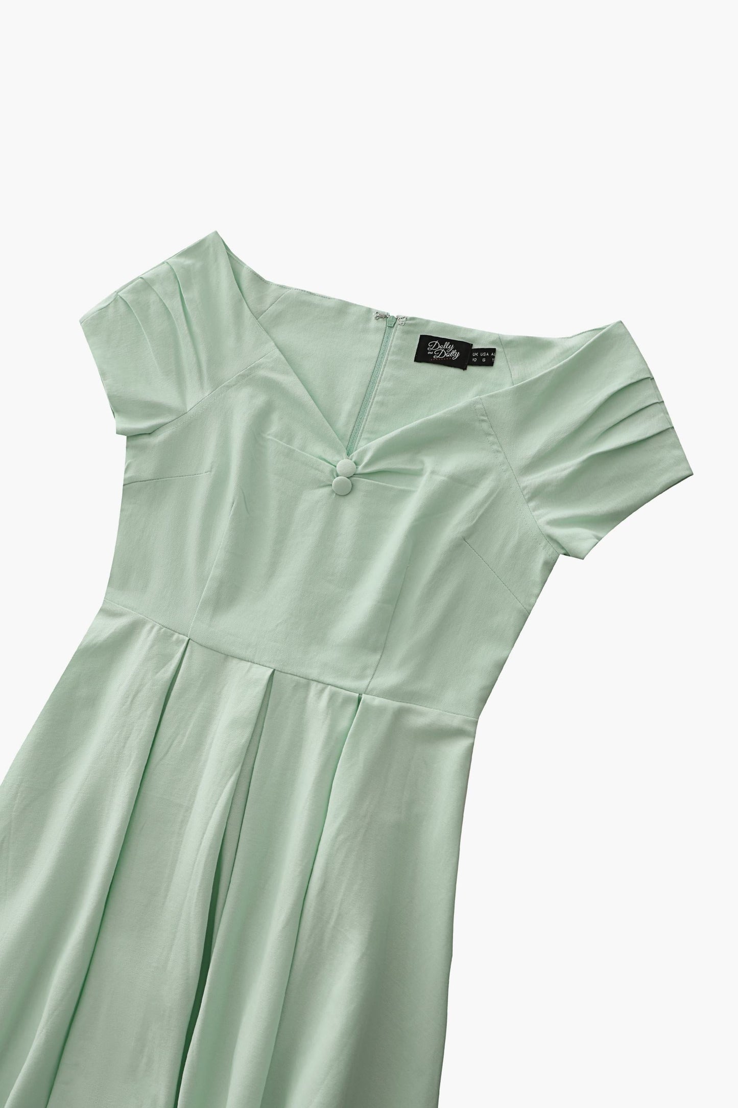 Lily Light Green Off Shoulder Dress