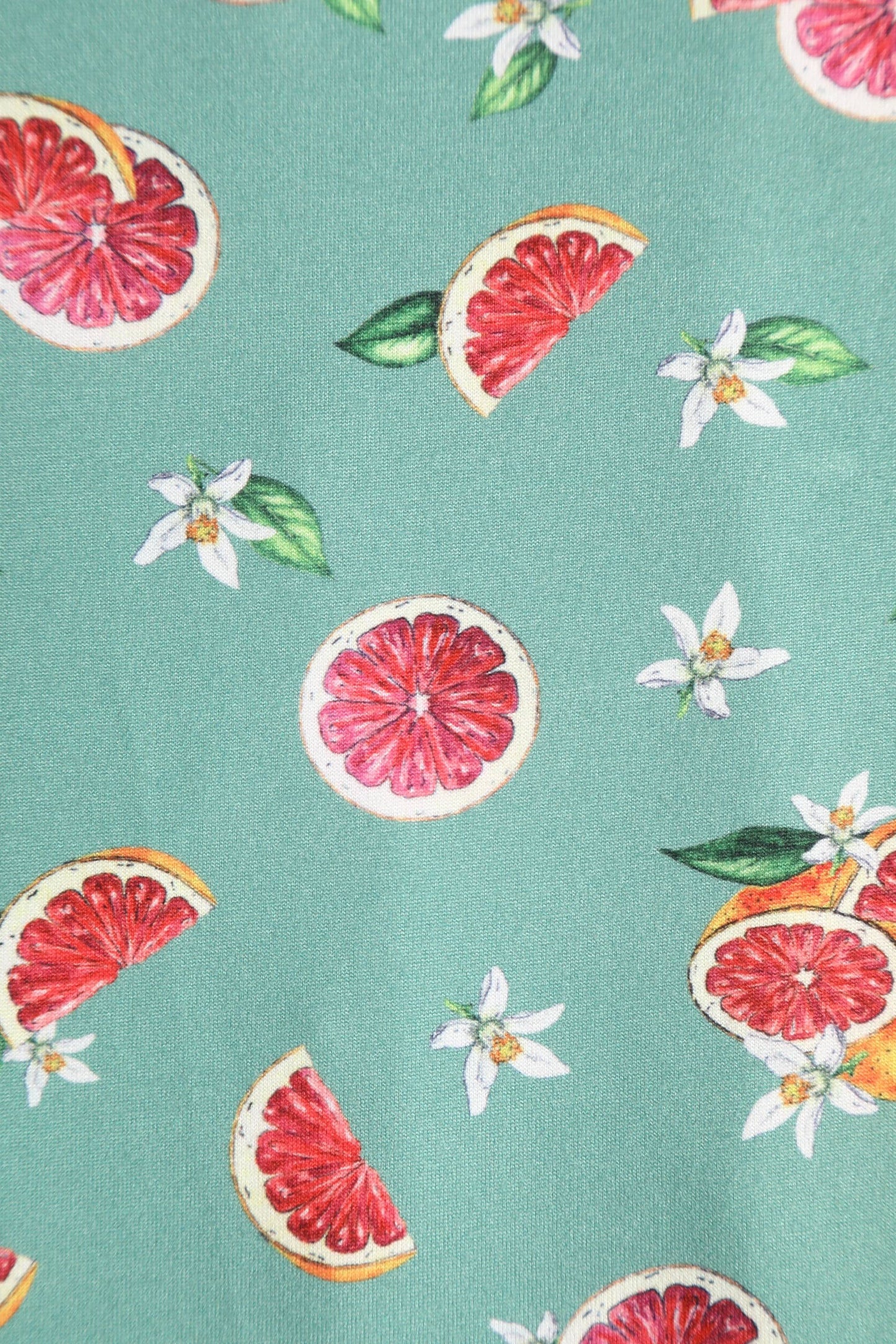 Janice Green Grapefruit Petal Sleeved Tea Dress