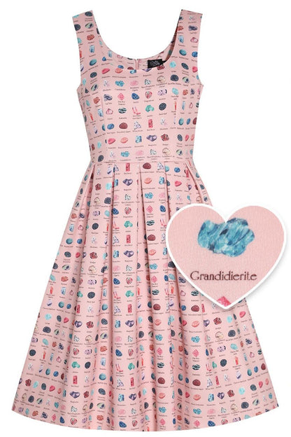 Amanda Gemstone Pink Swing Dress